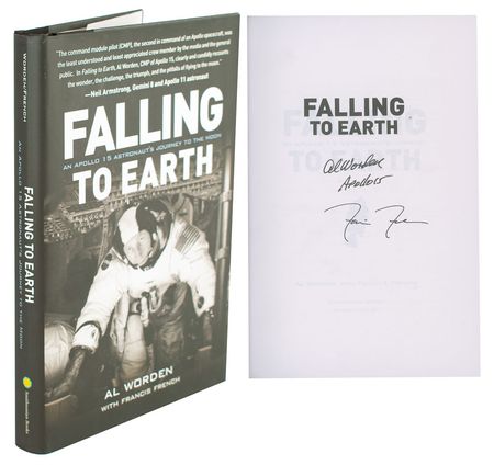 Lot #4298 Al Worden Signed Book and Insert - Image 1