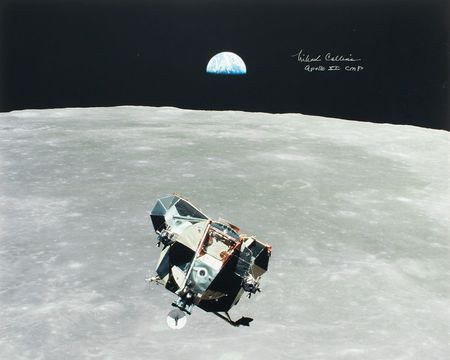 Lot #4209 Michael Collins Signed Photograph - Image 1