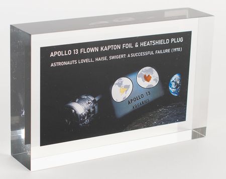 Lot #4243  Apollo 13 Flown Artifacts Display - Image 2