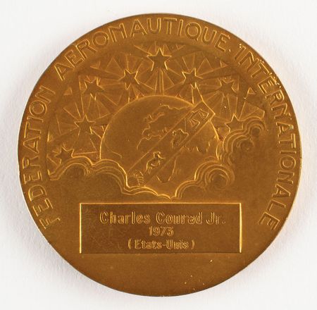 Lot #4215 Charles Conrad's Federation Aeronautique Internationale Medallion - Image 1