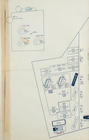 Lot #4008  Mercury Capsule 18 Draft Schematic Attested to by Farthest Reaches as Scott Carpenter Owned - Image 3