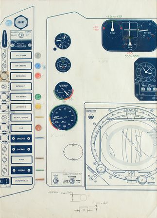 Lot #4008  Mercury Capsule 18 Draft Schematic Attested to by Farthest Reaches as Scott Carpenter Owned - Image 4