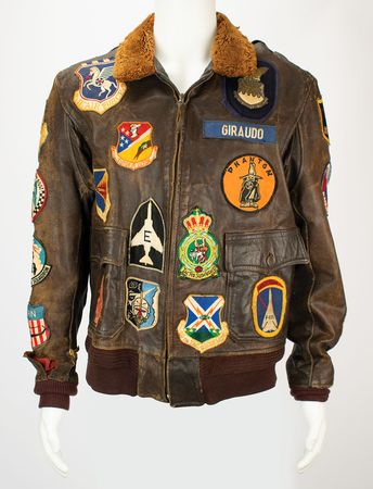 Lot #4554 John C. Giraudo's Air Force Jacket and Scarf - Image 1