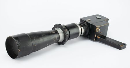 Lot #4083  Hasselblad 500 Camera Mockup with Telephoto Lens - Image 1