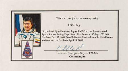 Lot #4470  Expedition 10 Flown Flag - Image 3
