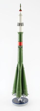 Lot #4495  Soyuz Rocket Model Signed by Yuri Malenchenko and Sergei Zalyotin - Image 1