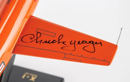 Lot #4504 Chuck Yeager Signed Bell X-1 Rocket Research Plane Model - Image 2