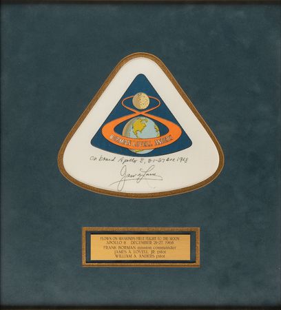 Lot #4132 Jim Lovell's Apollo 8 Flown Beta Patch - Image 1