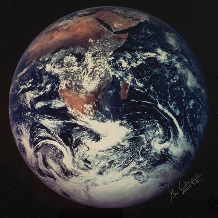 Lot #4335 Gene Cernan Signed Photograph - Image 1