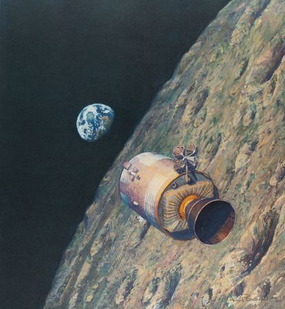 Lot #4228 Alan Bean Signed Lithograph - Image 1