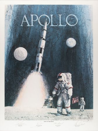 Lot #4352  Moonwalkers Signed Lithograph - Image 1