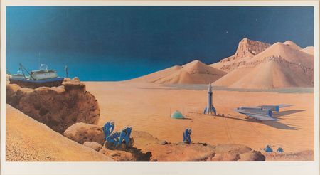 Lot #4525 Chesley Bonestell Signed Print - Image 1