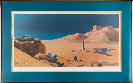 Lot #4525 Chesley Bonestell Signed Print - Image 2