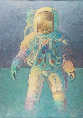Lot #4231 Alan Bean Signed Print - Image 1