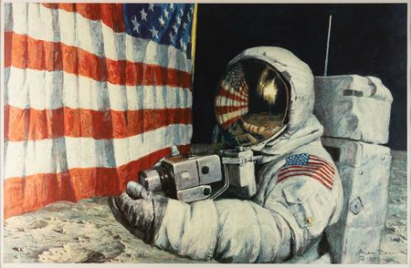 Lot #4233 Alan Bean Signed Print - Image 1