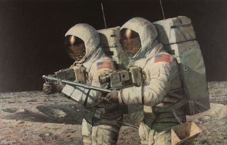 Lot #4234 Alan Bean Signed Print - Image 1