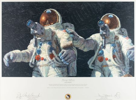 Lot #4224 Alan Bean and Charles Conrad Signed Print - Image 1