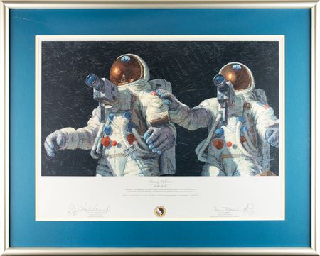 Lot #4224 Alan Bean and Charles Conrad Signed Print - Image 2