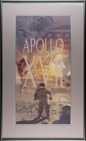 Lot #4337 Gene Cernan Signed Poster - Image 2