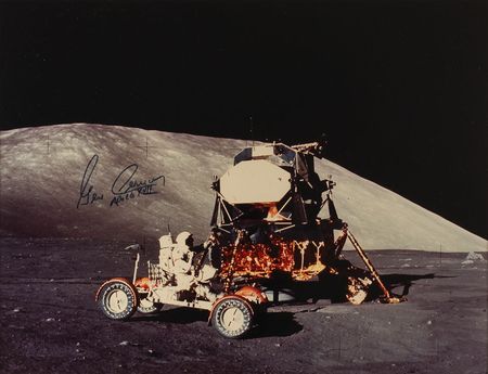 Lot #4336 Gene Cernan Signed Photograph - Image 1