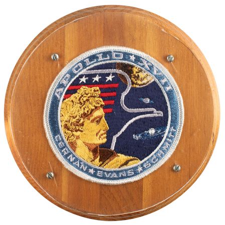 Lot #4322 Gene Cernan's Flown Apollo 17 Patch - Image 1