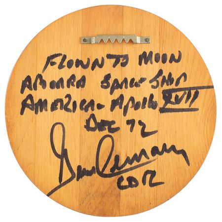 Lot #4322 Gene Cernan's Flown Apollo 17 Patch - Image 2