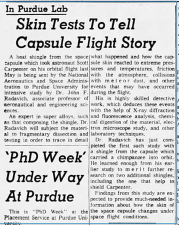 Lot #4003  Mercury-Atlas 7 Aurora 7 Flown Shingle Painted by Cece Bibby - Image 16