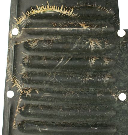 Lot #4003  Mercury-Atlas 7 Aurora 7 Flown Shingle Painted by Cece Bibby - Image 4