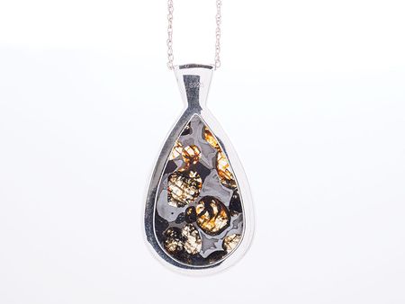 Lot #4587  Pallasite Meteorite Pendant - Image 2