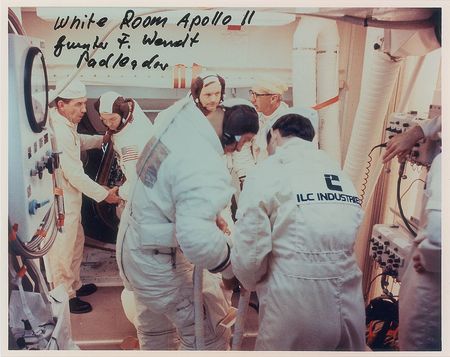 Lot #4211 Guenter Wendt?s Apollo 11 Crew-Presented Patch - Image 1