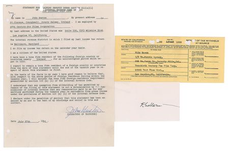 Lot #7201 John Huston and Elia Kazan - Image 1