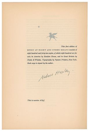 Lot #672 Aldous Huxley - Image 7