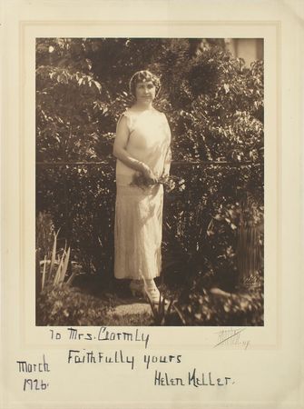 Lot #256 Helen Keller Signed Photograph - Image 1