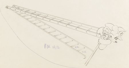 Lot #622 Mickey Mouse production drawing from Mickey's Fire Brigade Production Drawing - Image 2