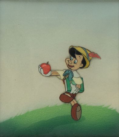 Lot #510 Pinocchio production cel from Pinocchio Production Cel - Image 1