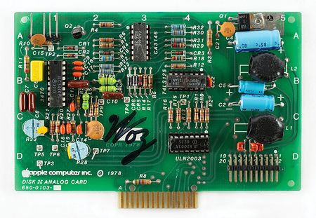 Lot #213 Apple: Steve Wozniak Disk Drive Component - Image 1