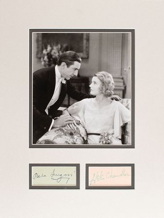 Lot #964 Bela Lugosi and Helen Chandler Signatures - Image 1