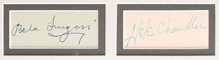 Lot #964 Bela Lugosi and Helen Chandler Signatures - Image 2