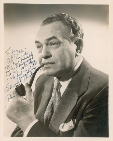Lot #1045 Edward G. Robinson Signed Photograph - Image 1