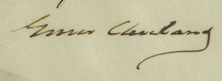 Lot #48 Grover Cleveland: Rear Admiral promotion from President Cleveland - Image 2