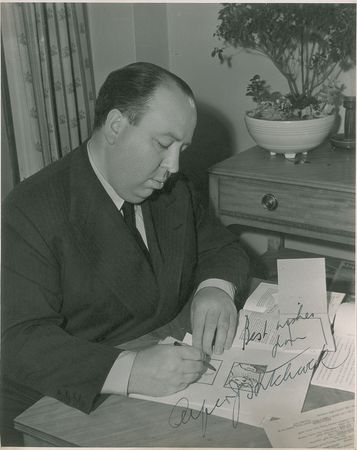 Lot #963 Alfred Hitchcock Signed Photograph - Image 1