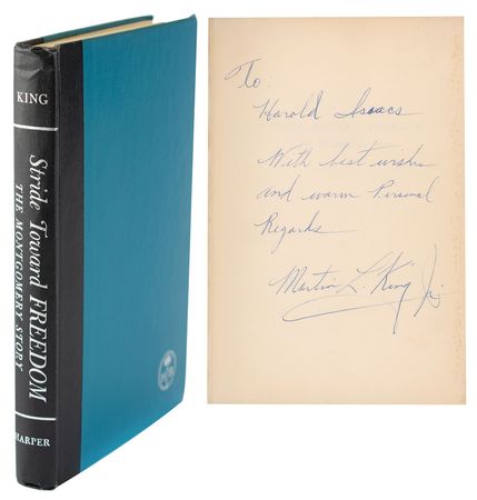 Lot #180 Martin Luther King, Jr: Signed advance review edition of Stride Toward Freedom—Dr. King's first book - Image 1