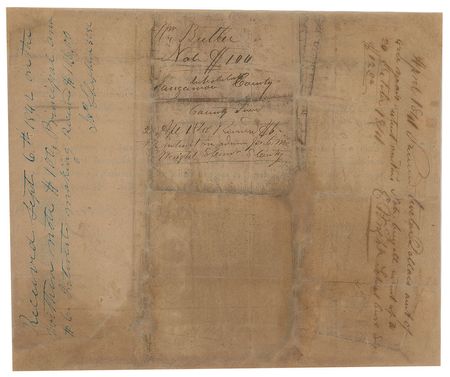 Lot #6 Abraham Lincoln: Early 1840 promissory note involving the schools of Sangamon County, co-signed by Abraham Lincoln - Image 2