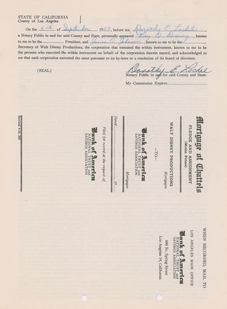 Lot #605 Roy O. Disney Signed Document - Image 2