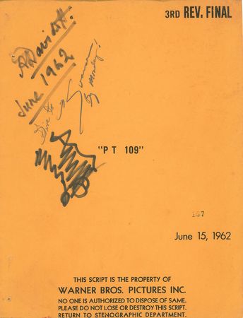Lot #148 PT-109 Script Script - Image 1