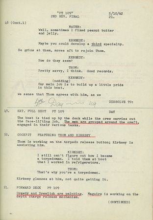 Lot #148 PT-109 Script Script - Image 2