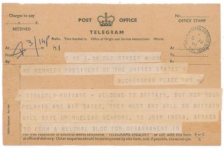Lot #126 John F. Kennedy Telegram Telegram - Image 2