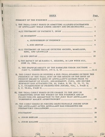 Lot #320 Jack Ruby Second Trial Appeal Papers Signed by Emmett Colvin Court Documents - Image 2