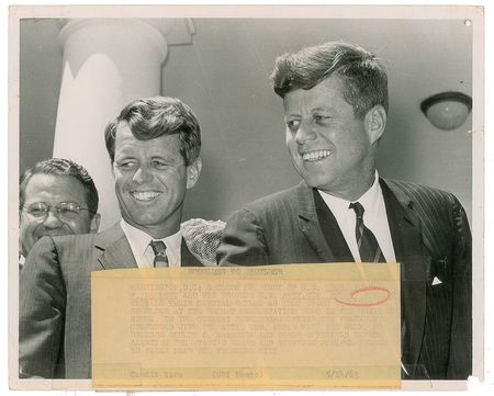 Lot #82 John and Robert Kennedy Photograph - Image 1