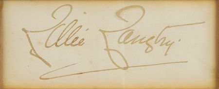 Lot #1013 Lillie Langtry Signature - Image 2